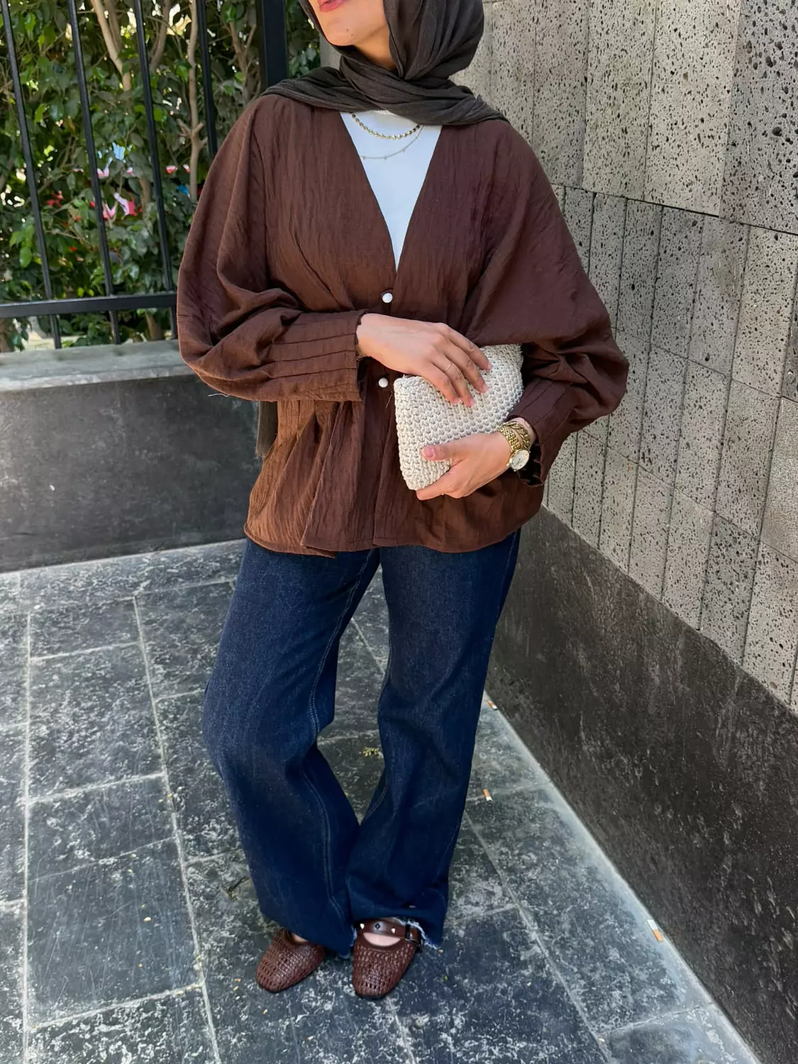 FLARED WAIST BLOUSE  1