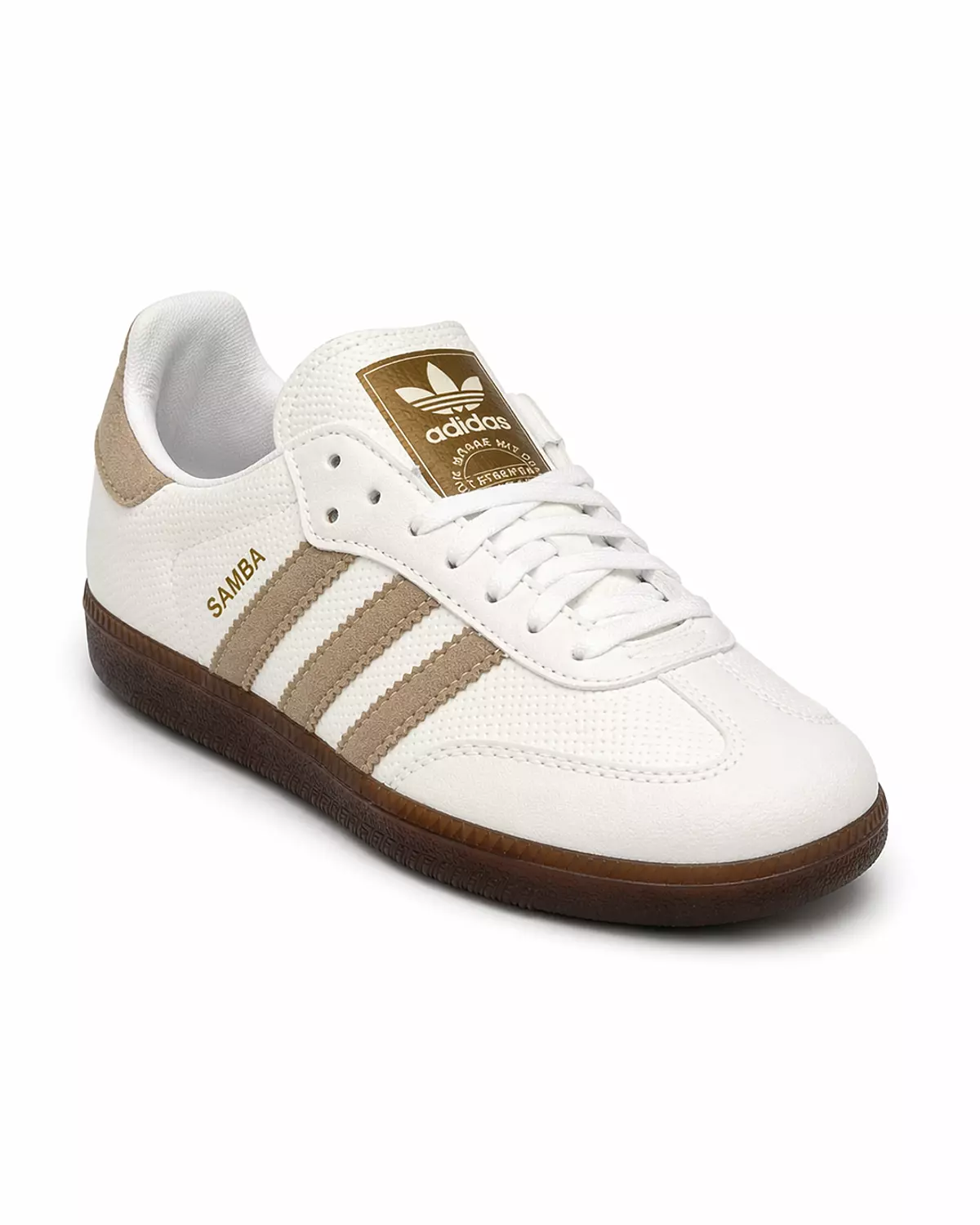 Women’s Samba Shoes – Off white & Cafe brown hover image