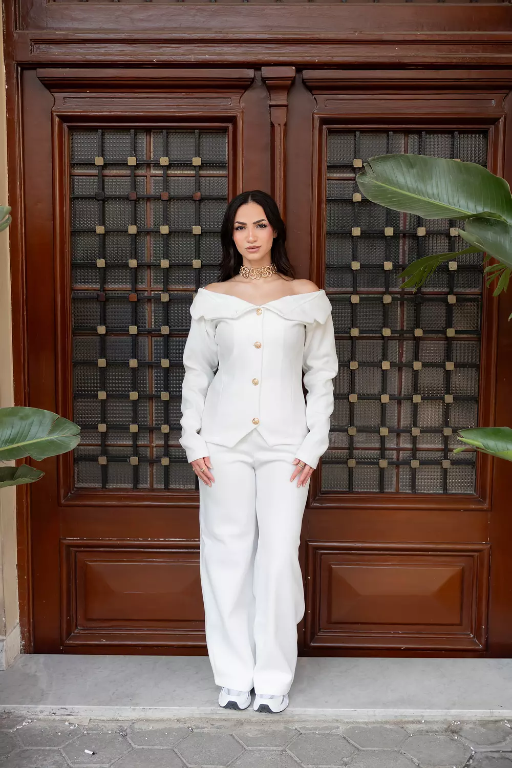 OFF Shoulder Blazer Suit  image