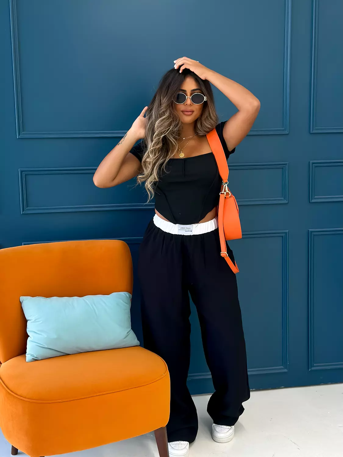  Doublewaist band pants hover image