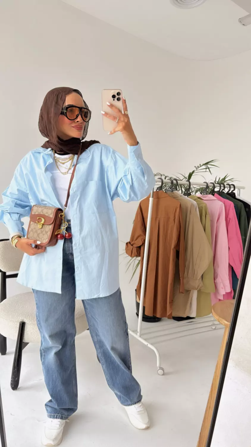 Oversized Gabardine Shirt 6