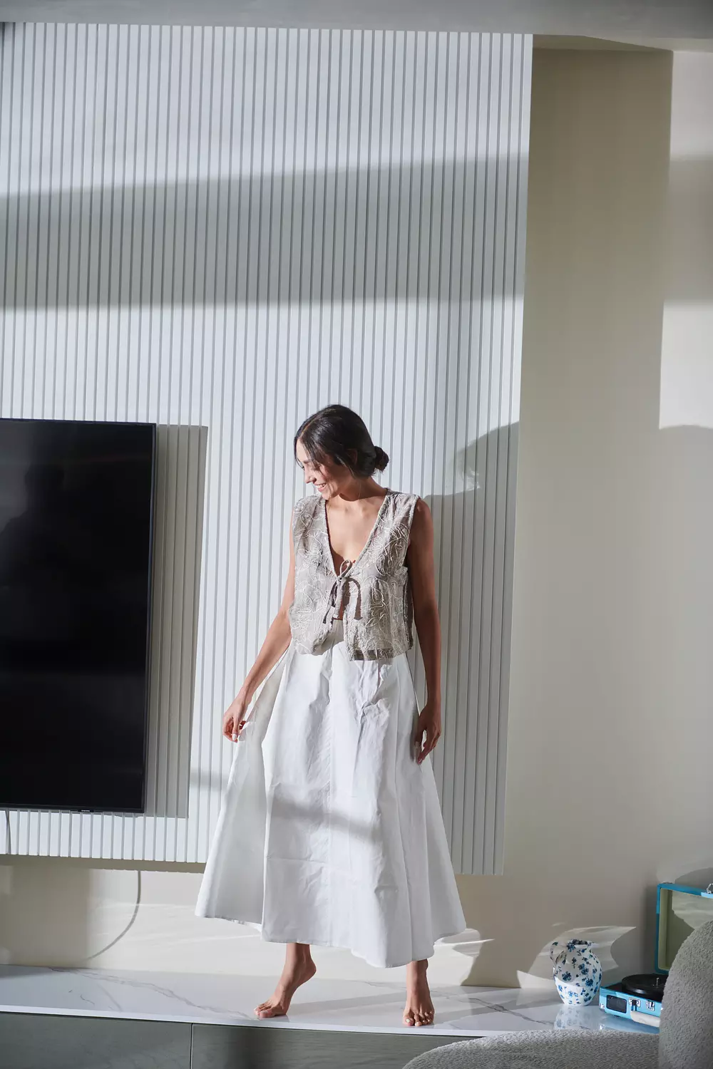 Maxi Skirt - Off white hover image
