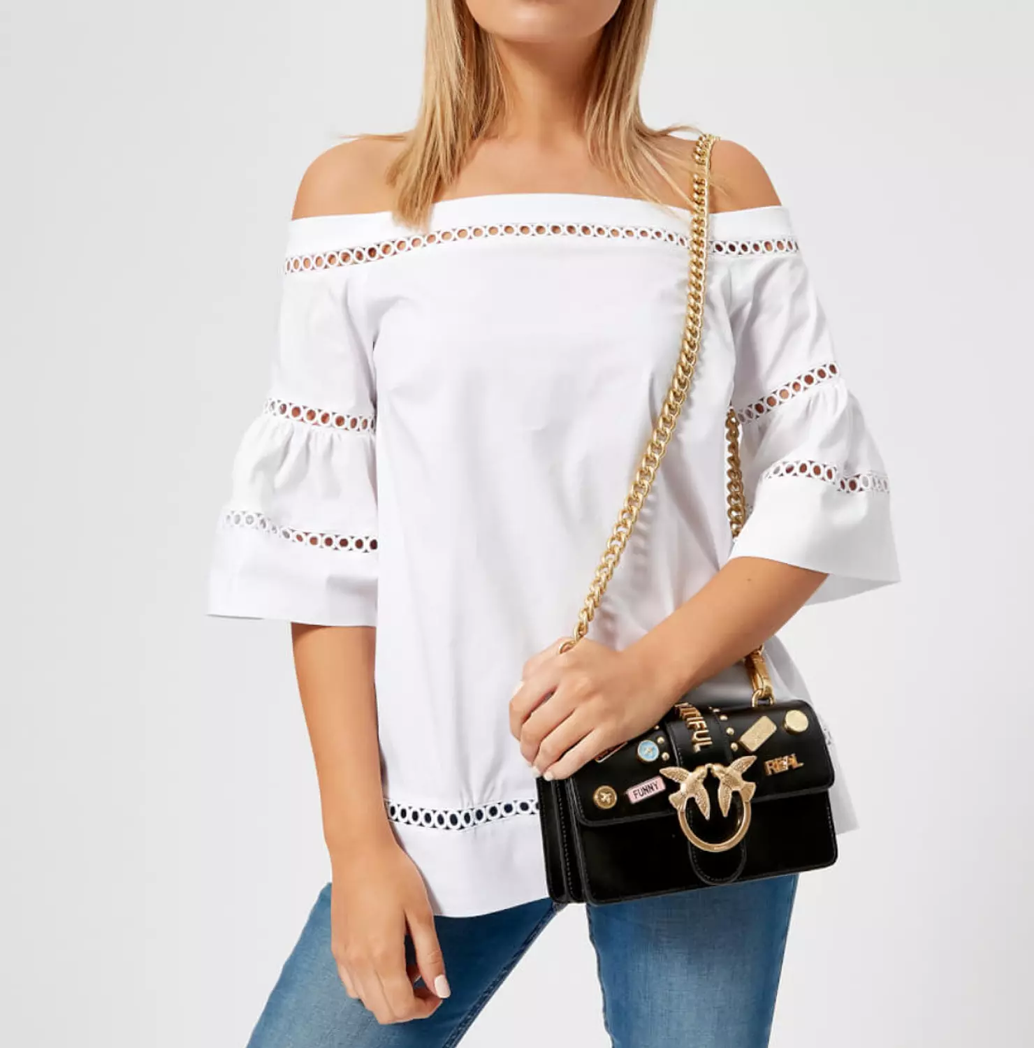 Pinko Women's Mini Love Pins Cross Body Bag - Black 2