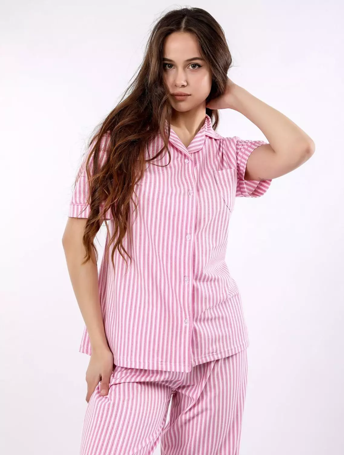 S408 Cotton Candy Buttoned pajama Set 2