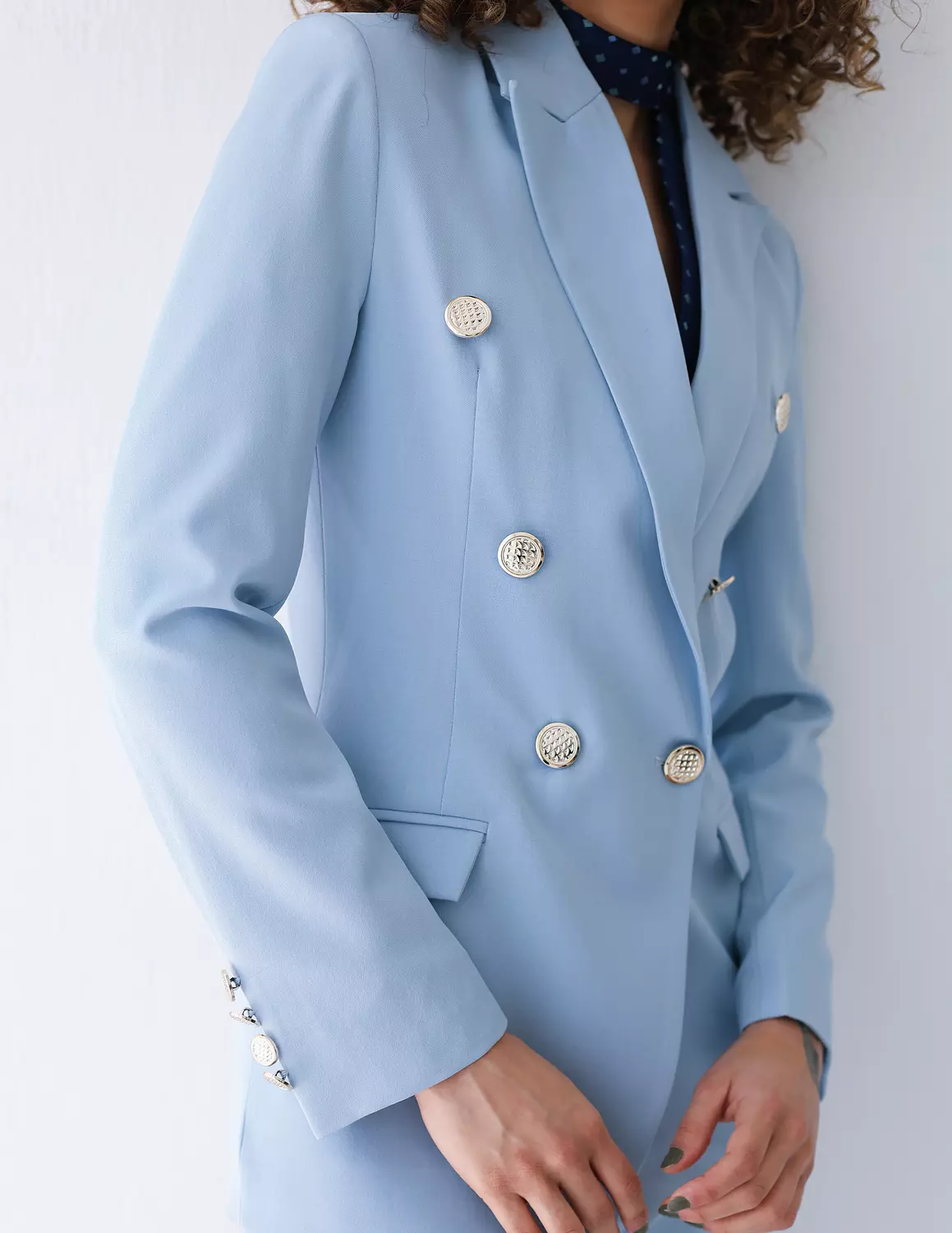Sky Whisper double breasted blazer 6