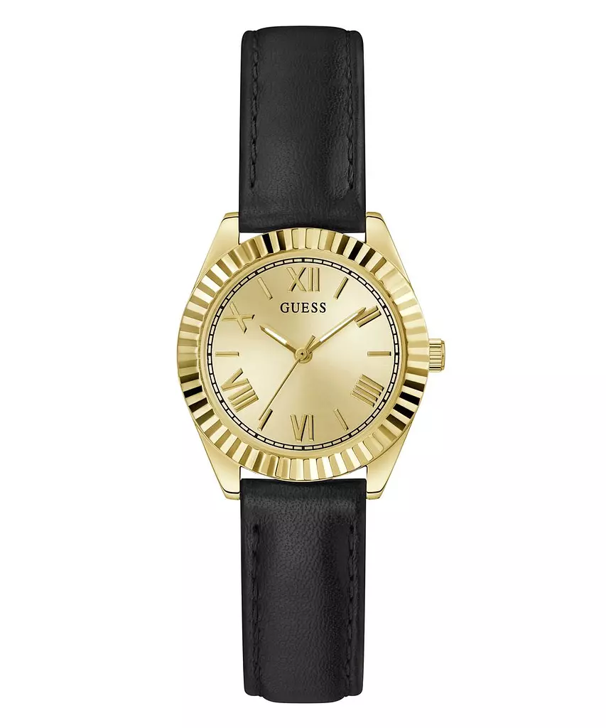 GUESS GW0761L1 Women's Watch GOLD Tone Genuine Leather Strap