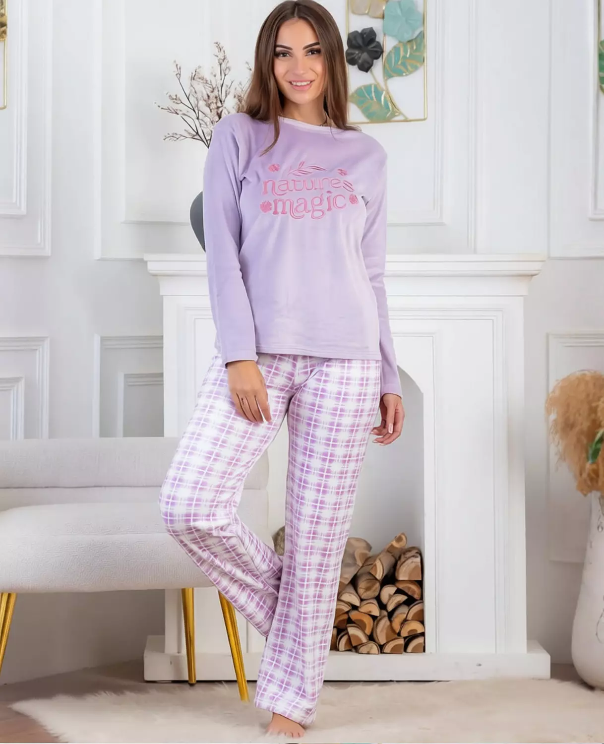 2-Piece Lilac Velvet Lounge Set image