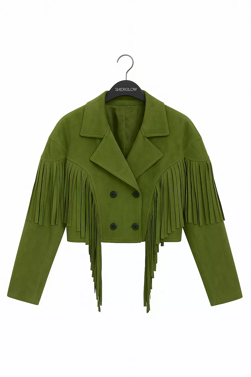 Fringed suede winter jacket  13