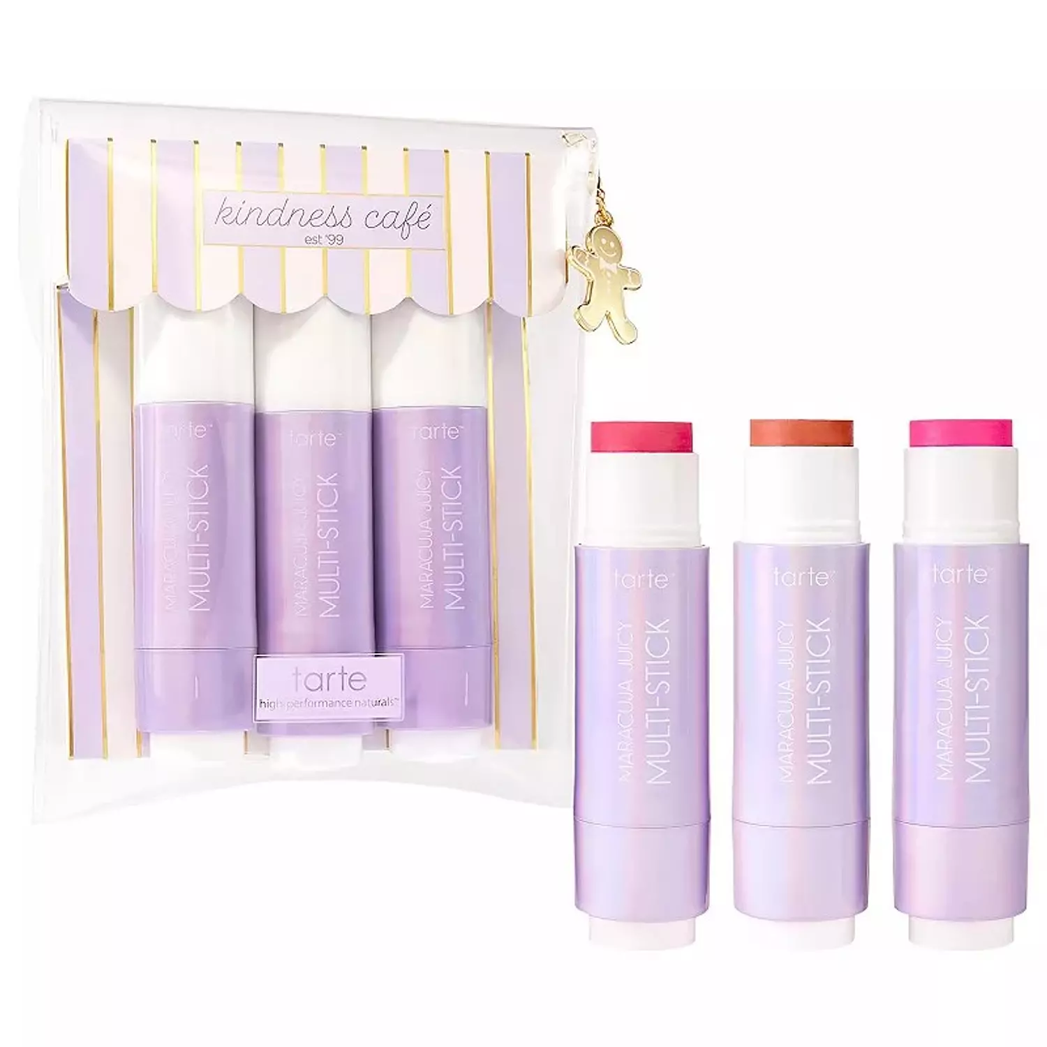 Tarte cheek souffle maracuja juicy blush and lip multi-stick trio image