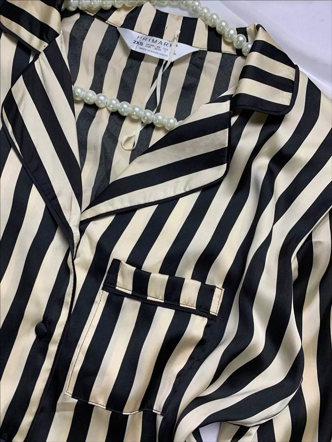 Elegant silky satin pijama set from Primark 2