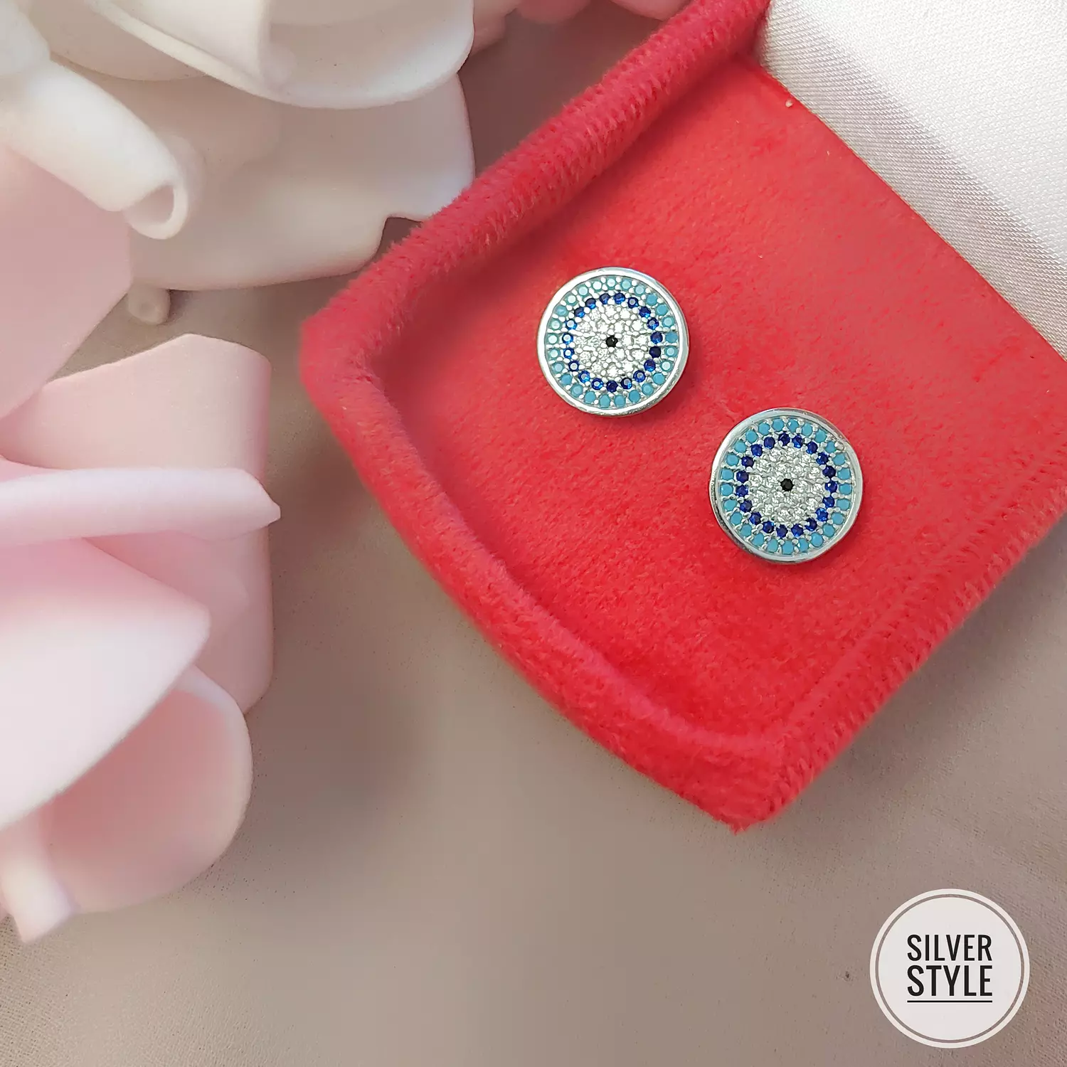 Blue variants Earrings  image