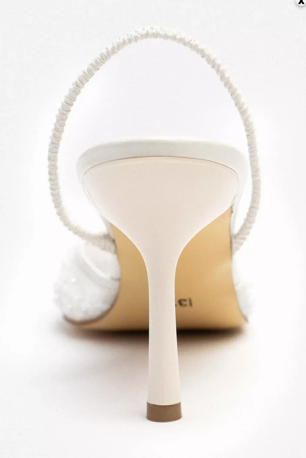 Mesh Slingback Heel 11