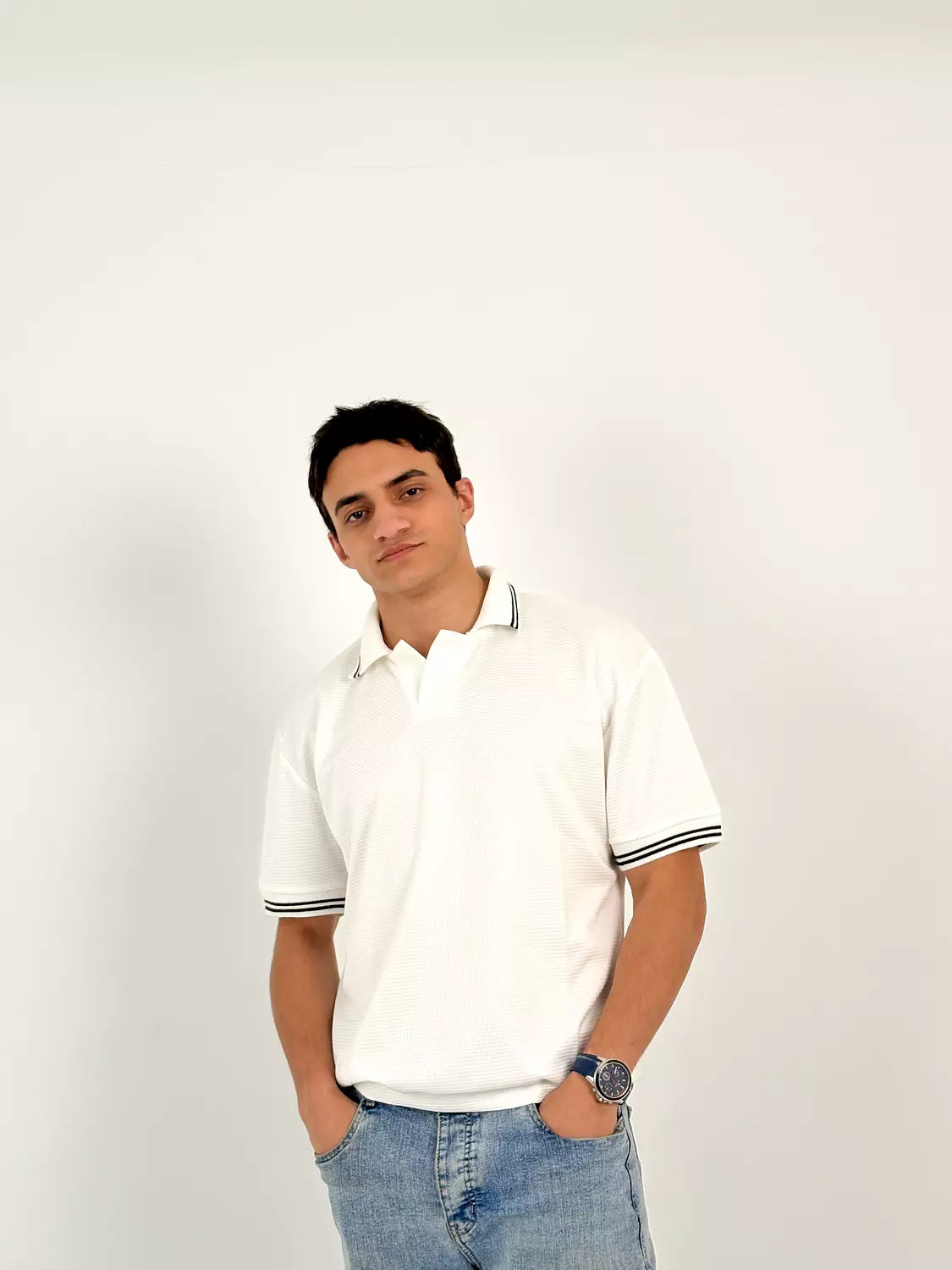 knitted Polo Shirt - Men hover image