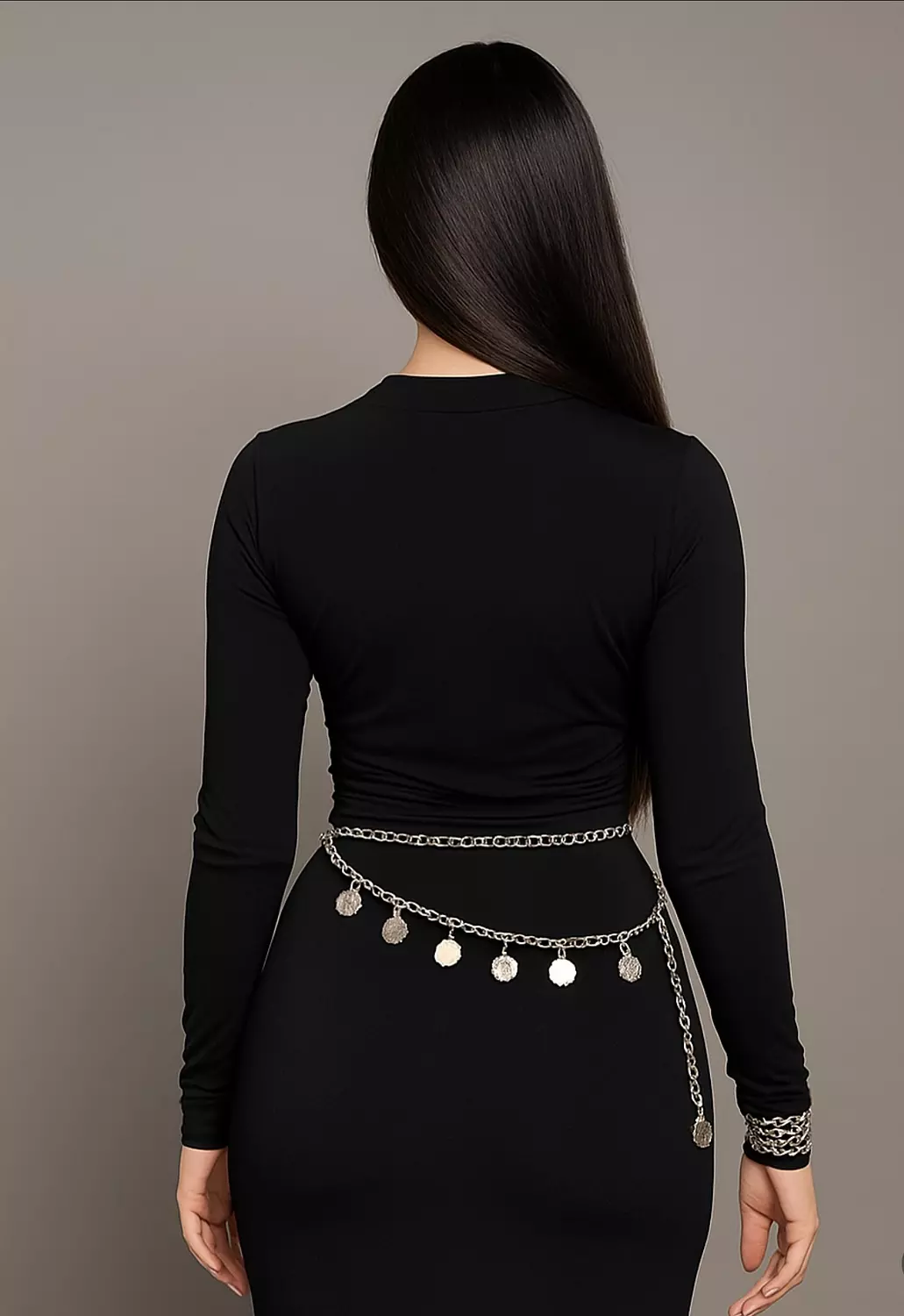 Velour Drape Dress 5