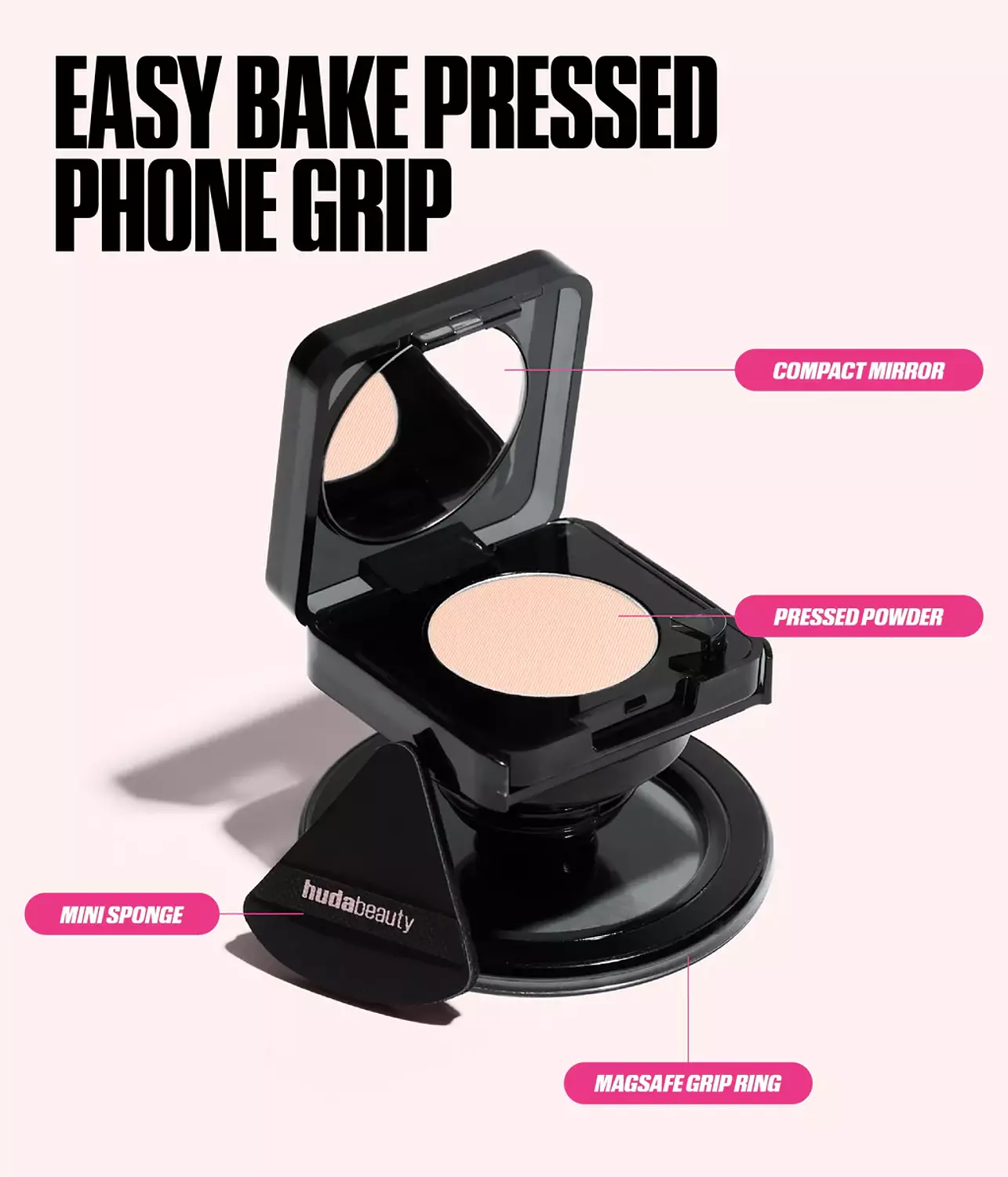 Huda Beauty EASY BAKE PRESSED POWDER PHONE GRIP 3
