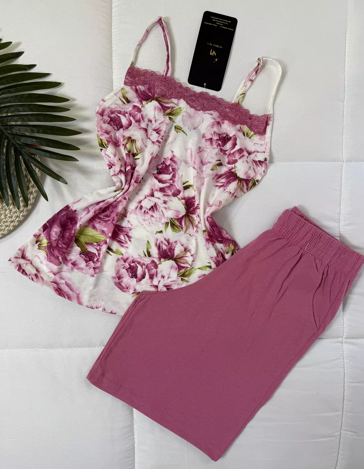 Blush floral short