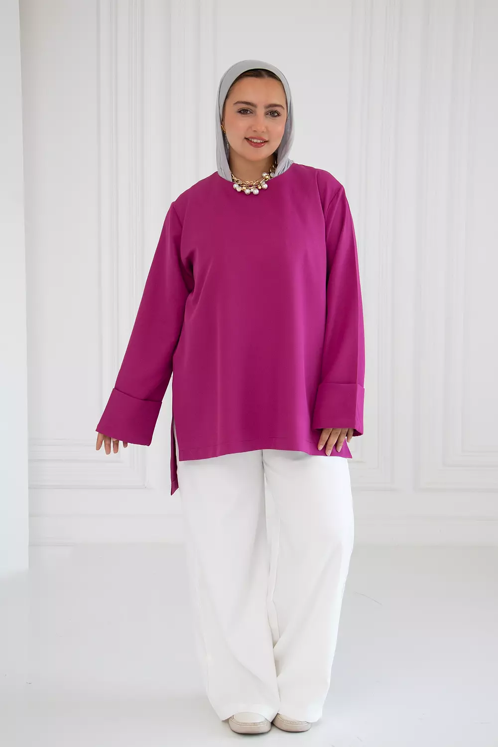 Rosa high and low blouse 23