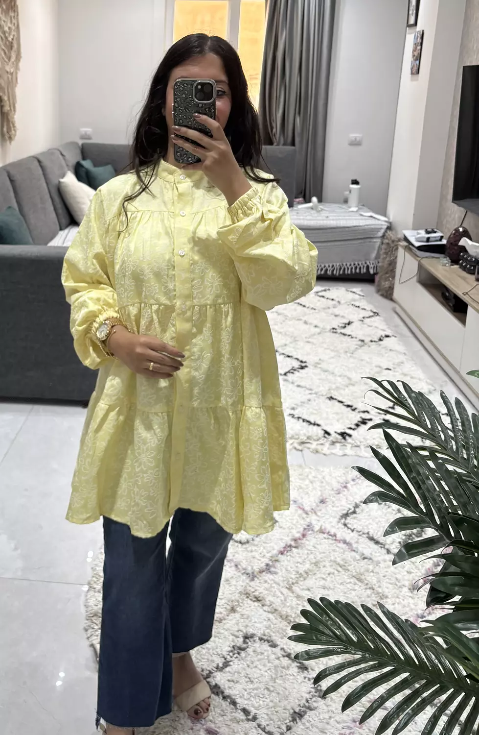 Ruffled Floral Blouse 💛 5