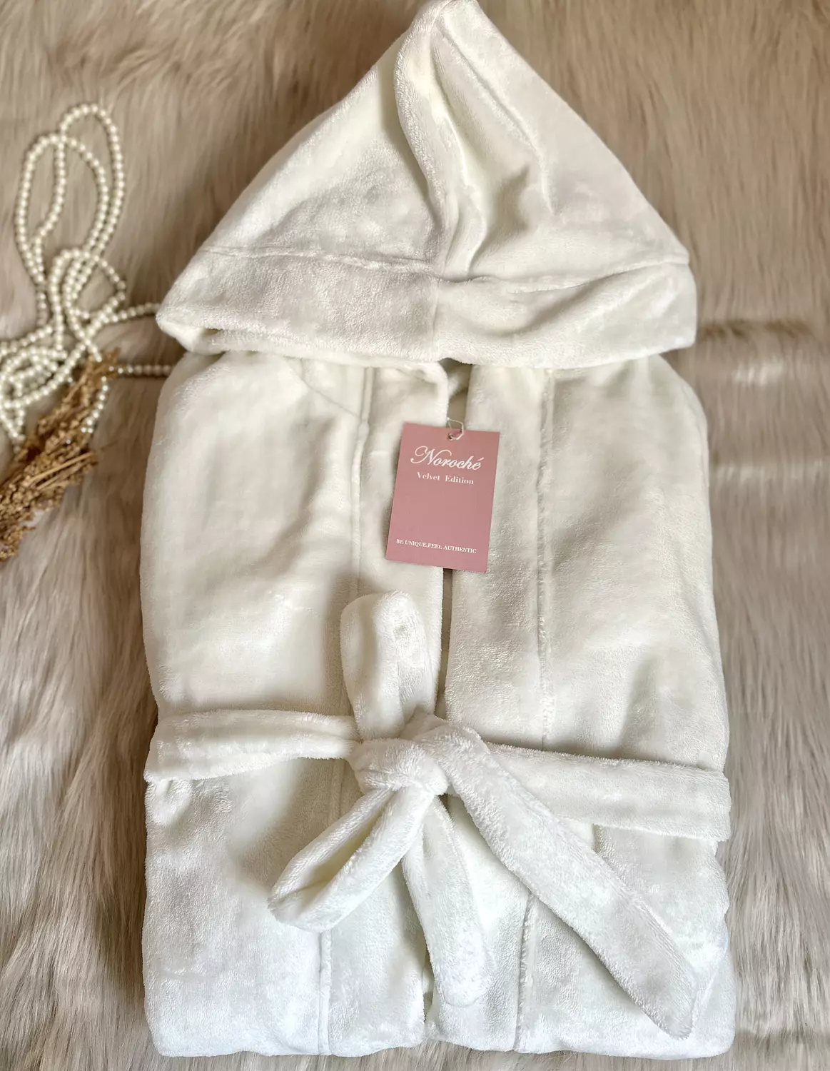 Off-White Fur Long Robe 3