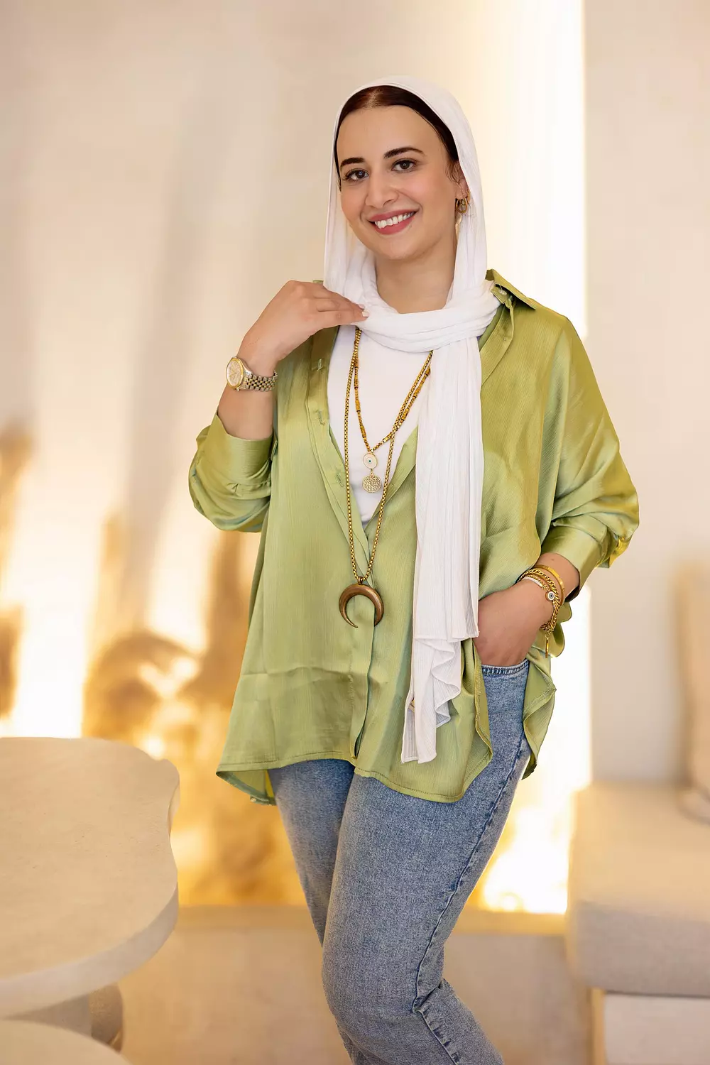 mint green satin shirt 3