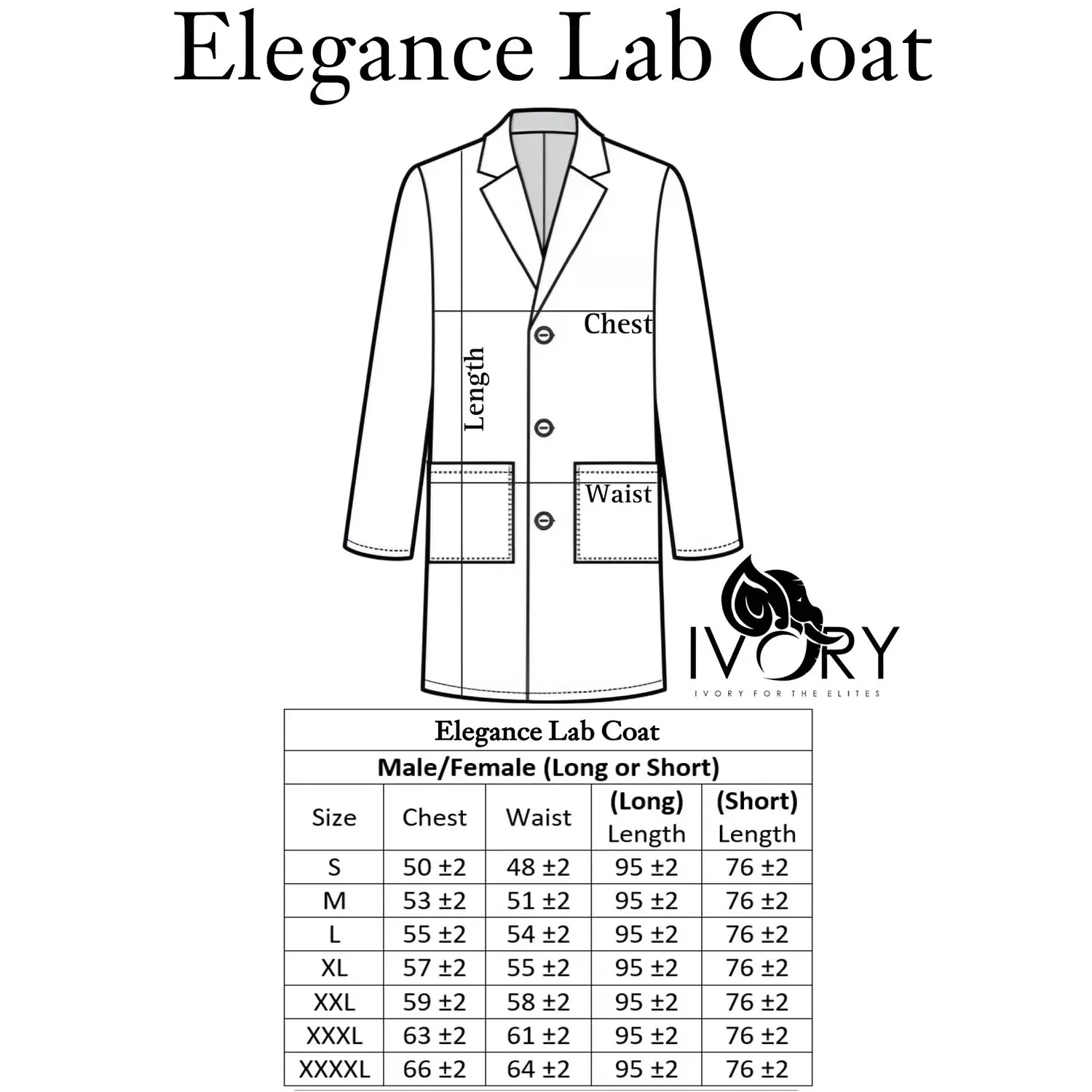 Black Elegance Lab Coat Long  9