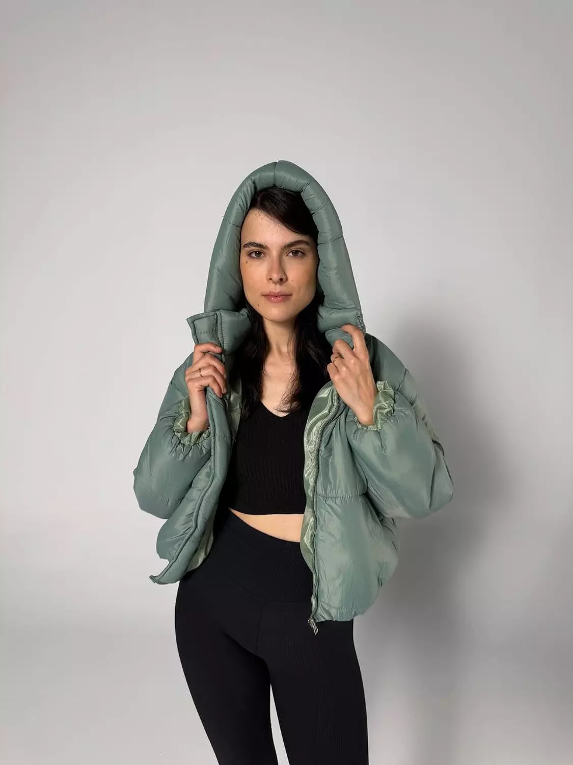 Cropped waterproof jacket 14