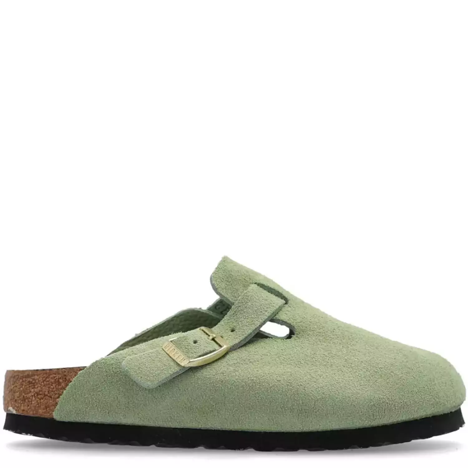 Birkenstock Boston Soft Footbed Suede Faded Khaki image