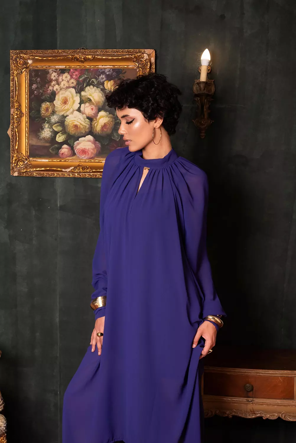 Long Mist Chiffon Dress  image