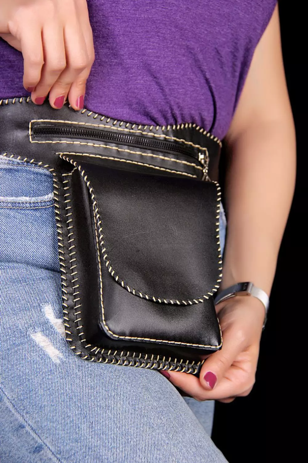 black waist bag 2