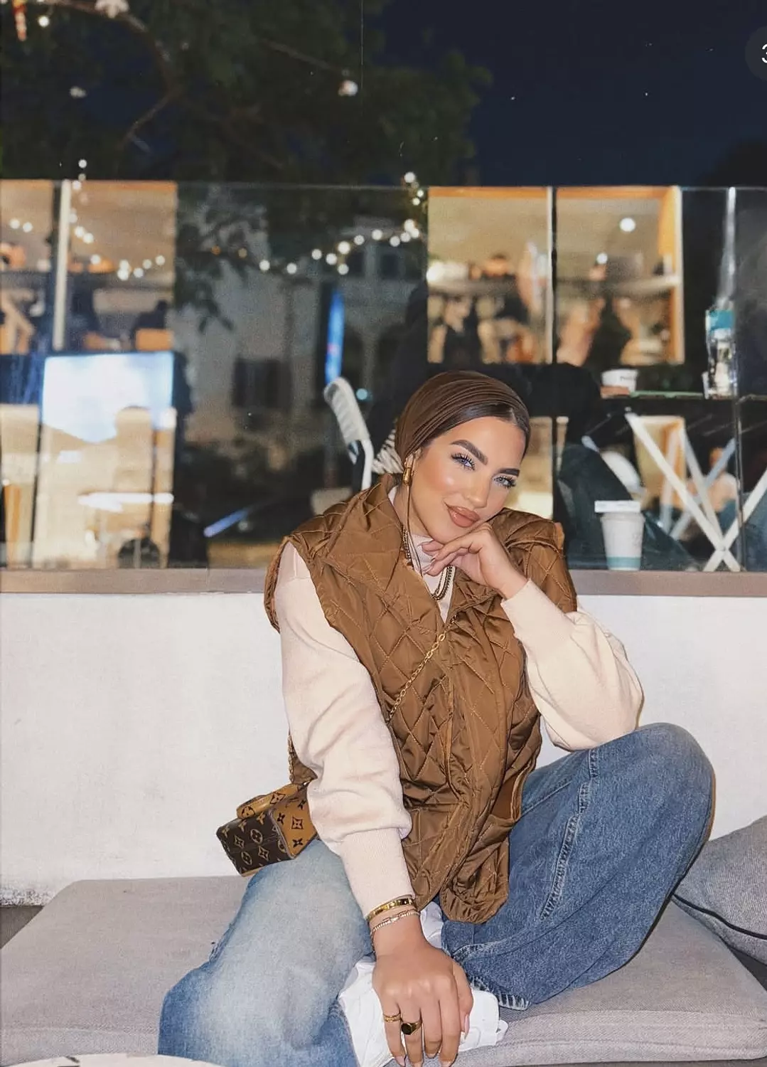 Cocoa Puffer Vest - Brown 2