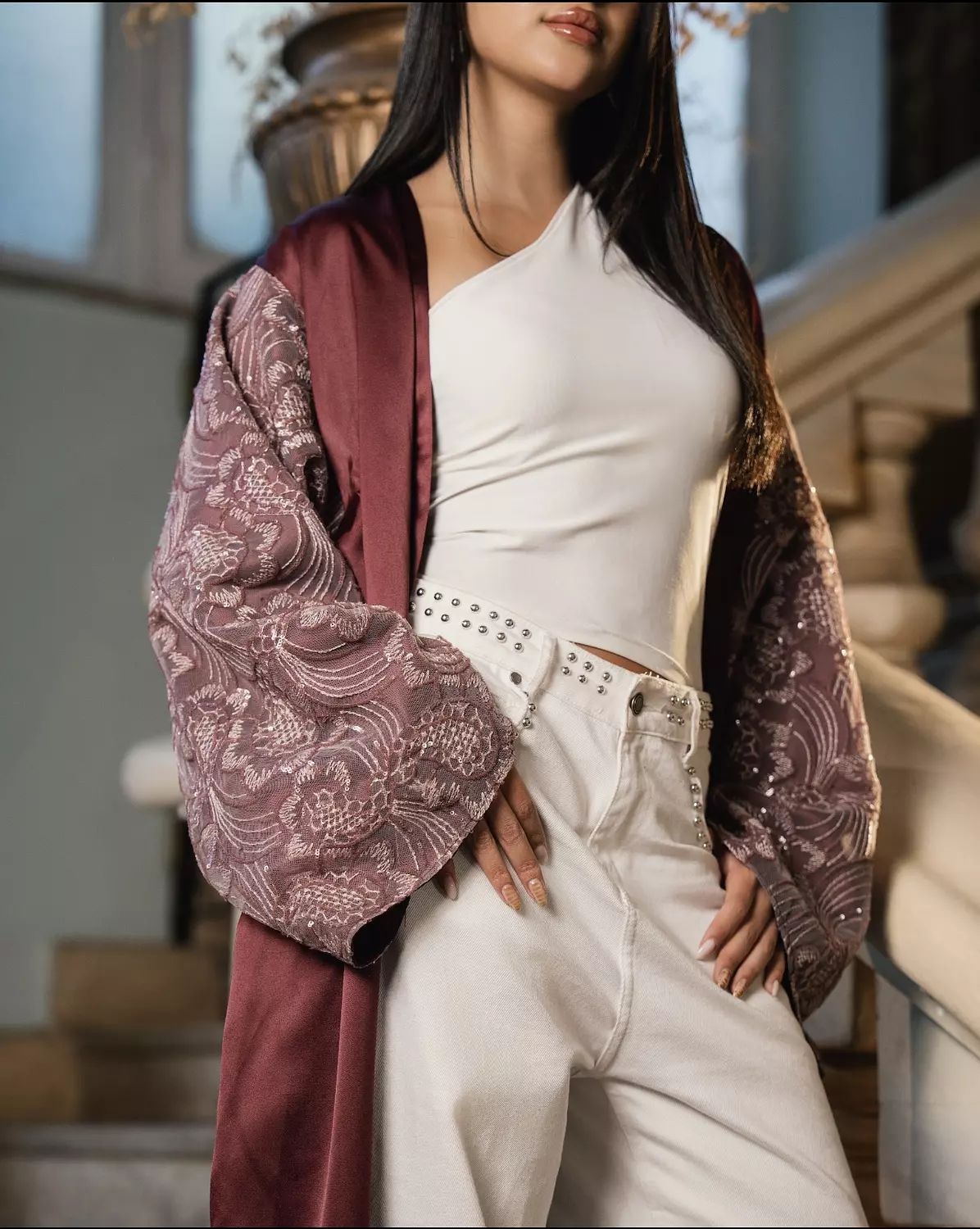 Cherry Champagne Kaftan  image