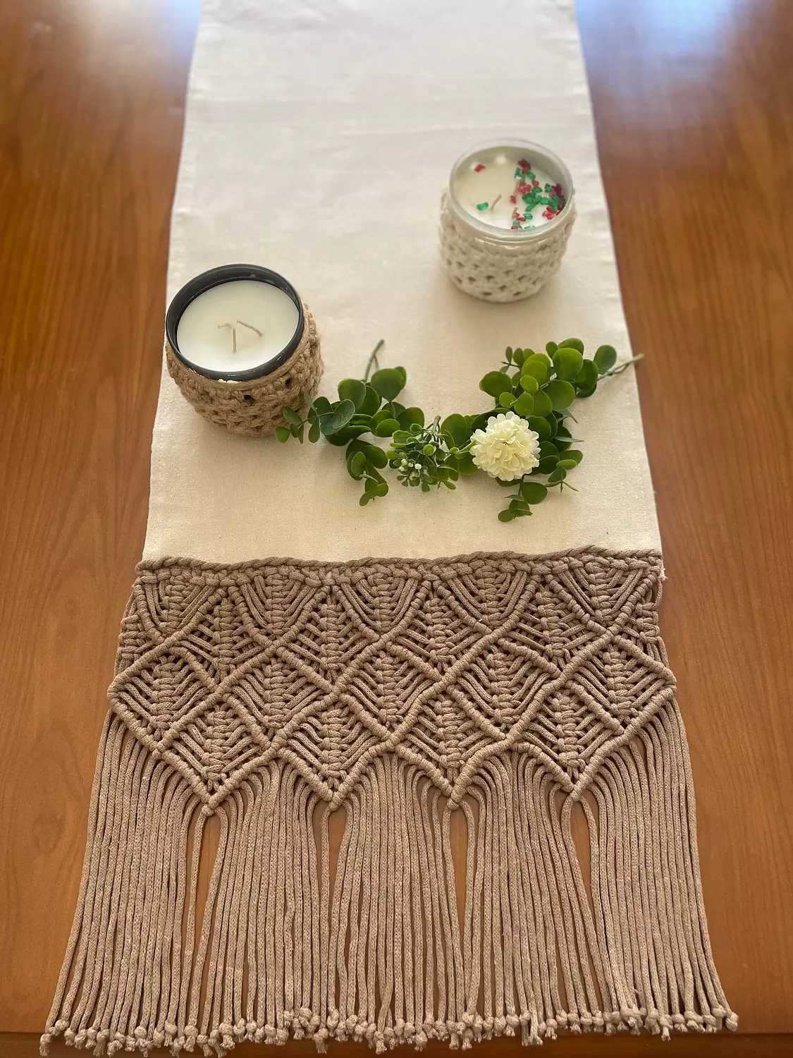 Cotton Macrame Spike Runner  3