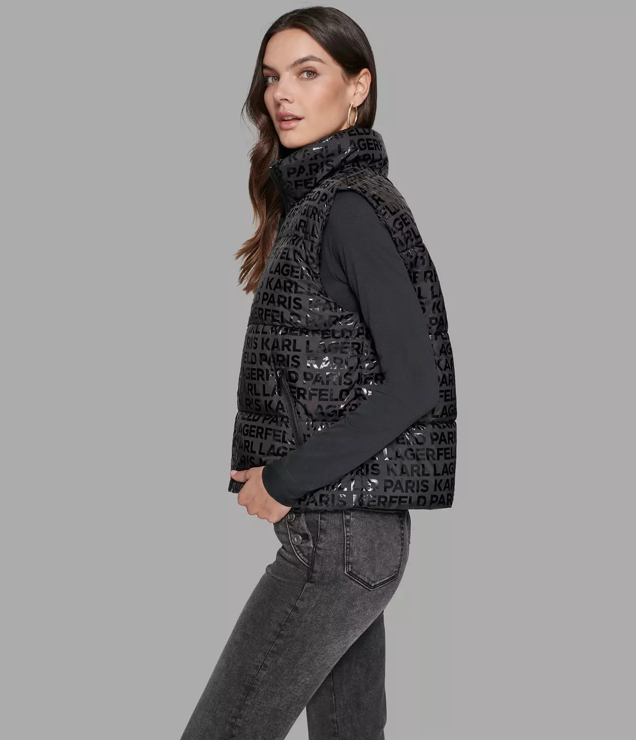 TONAL LOGO PUFFER VEST hover image