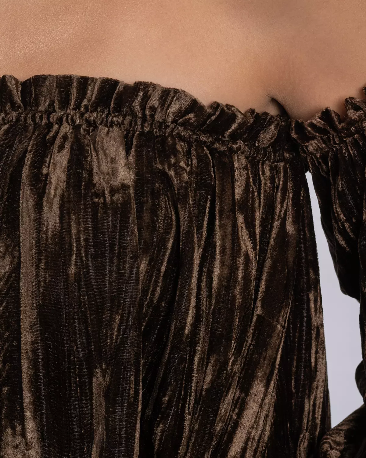 Off-Shoulder Velvet Mini Dress 5