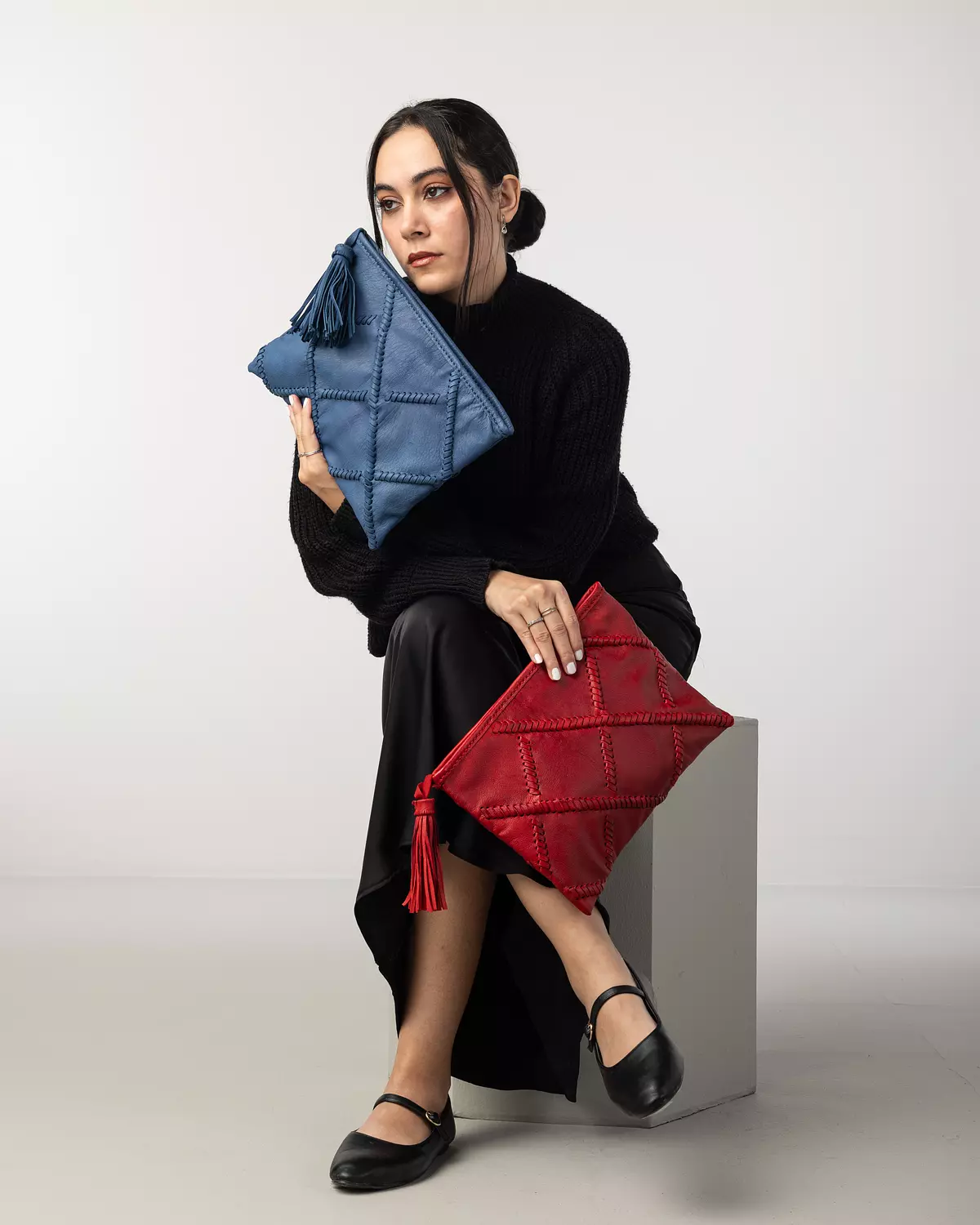 The Square Braided Clutch image