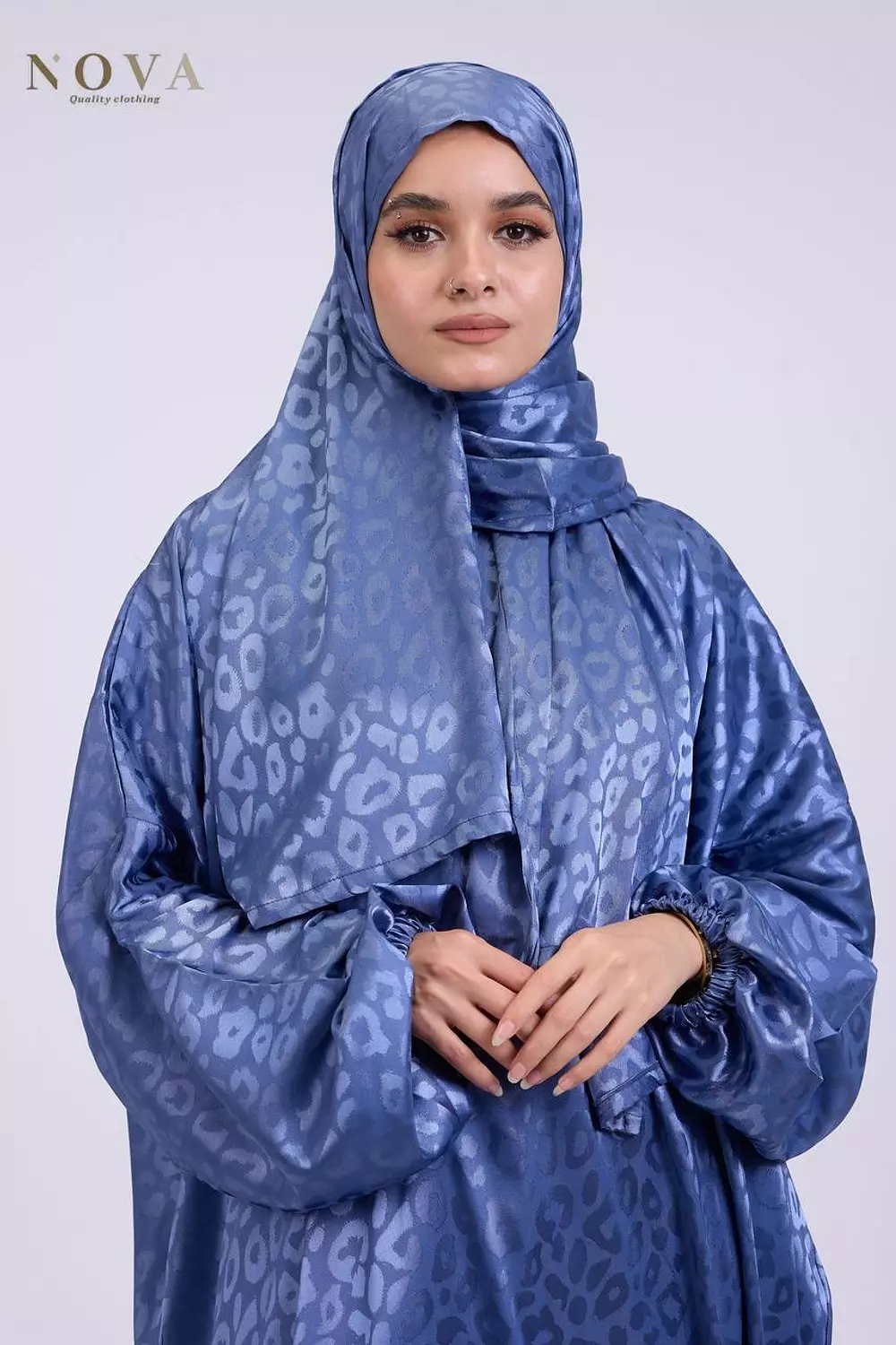 Denim blue Jacquard 2