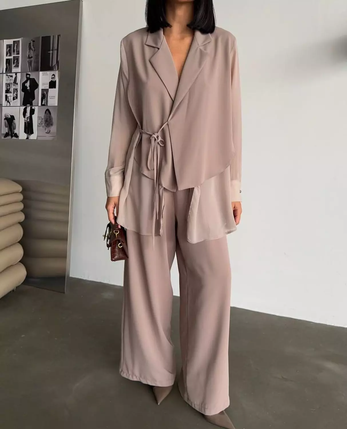 Set Chiffon Back & Sleeves  1