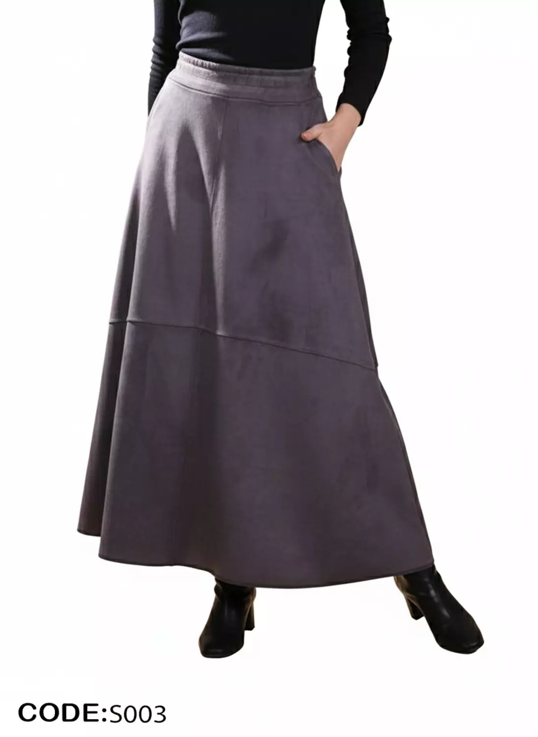 Chic Suede Skirt  image