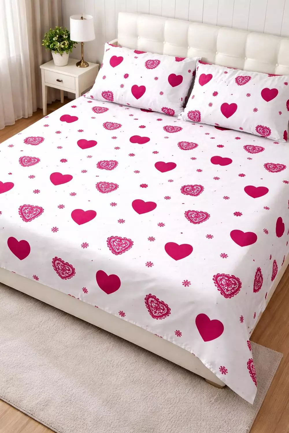 Turkish cotton bed sheet set bow image