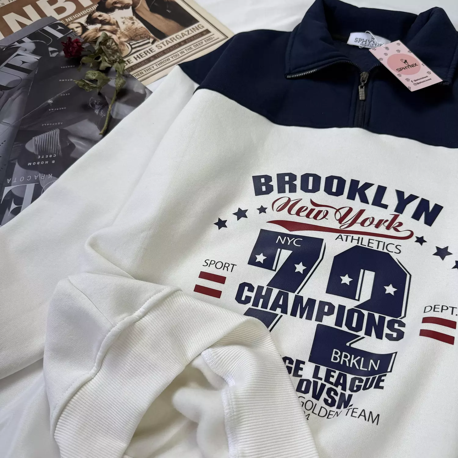 Quarter Zip Up Sweatshirt 4