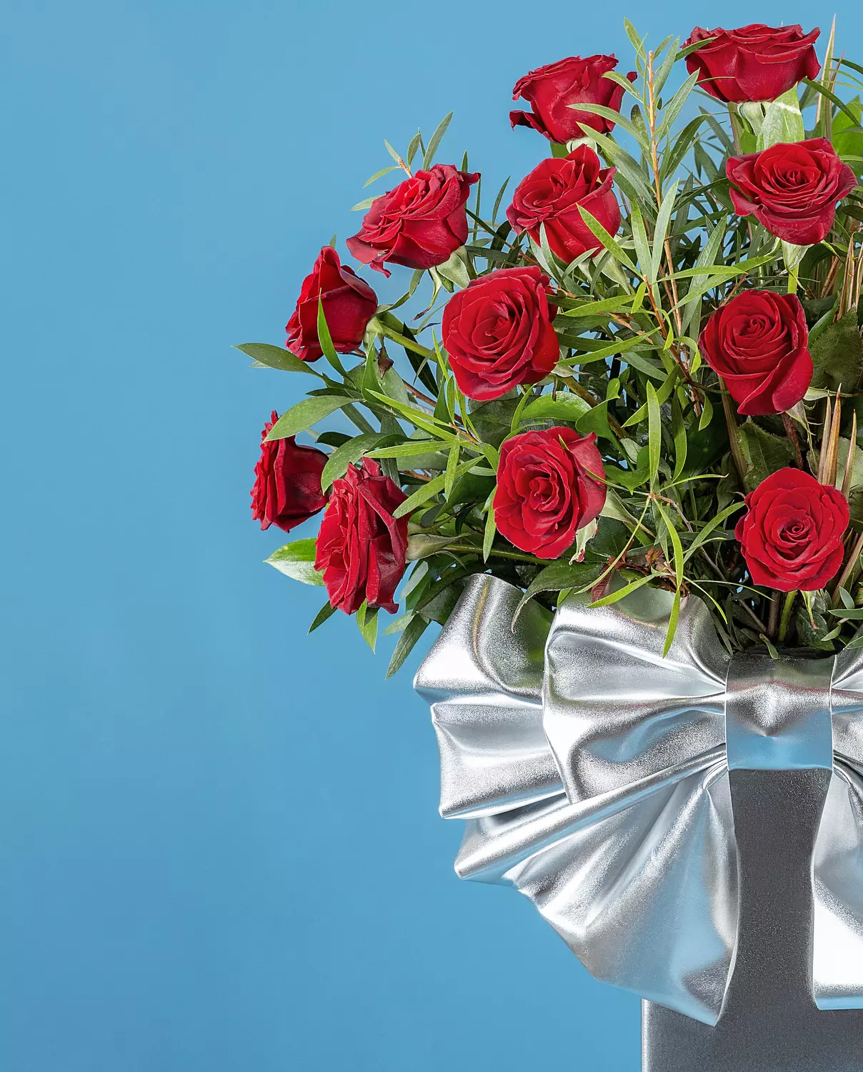 Silver Bow Flower Box 1
