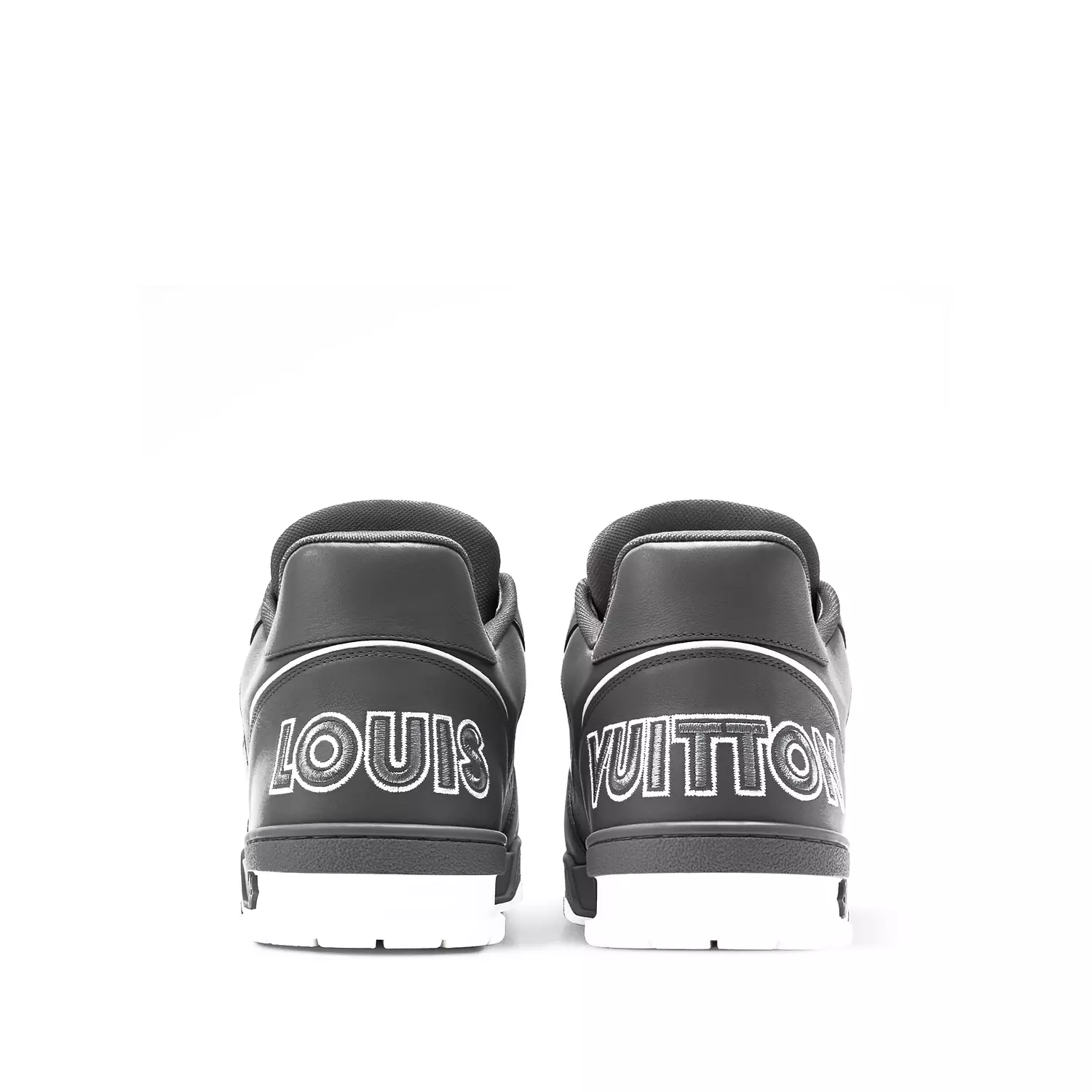 Louis Vuitton LV Trainer is a luxurious sneaker designed in calfskin with a monogram denim finish 2