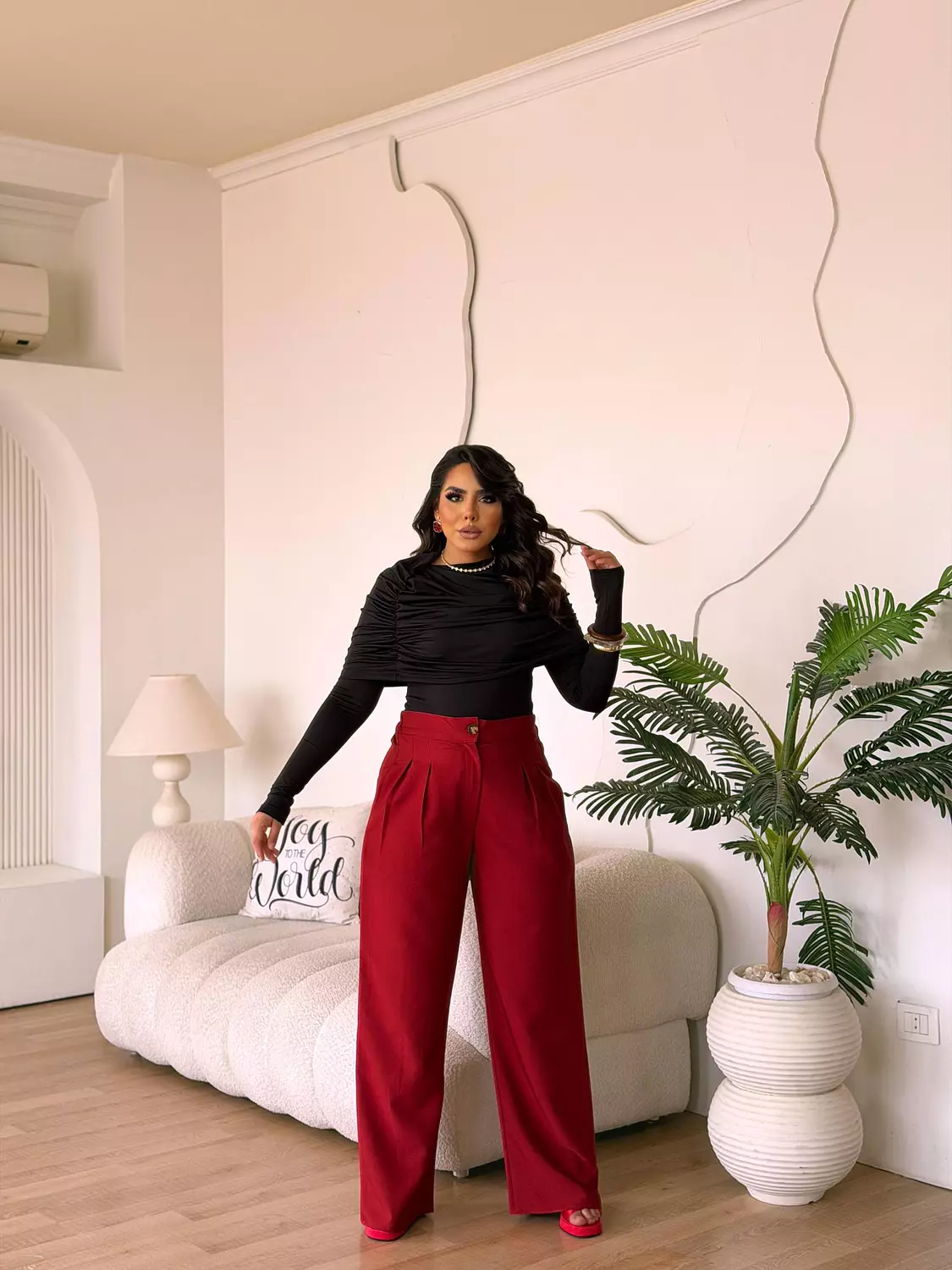 The Command Pants In Red hover image