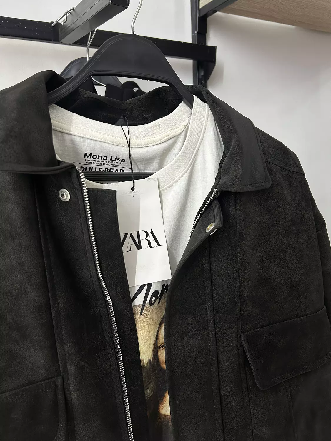 Zara Suede Boxy Jacket 2