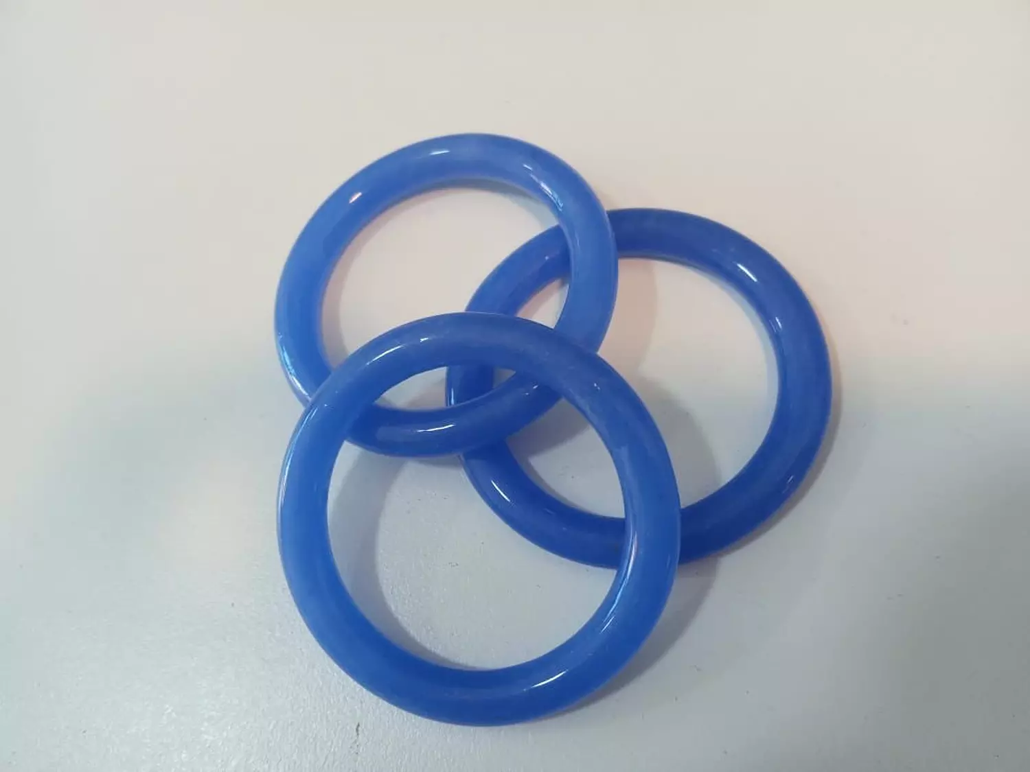 Glass Ring- Navy Blue