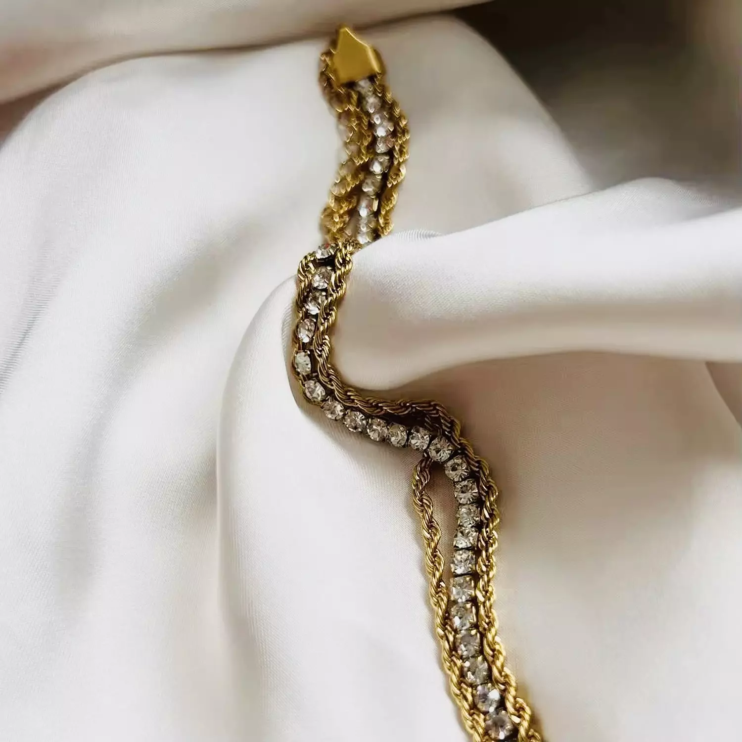Cubic zircon multilayer bracelet 4