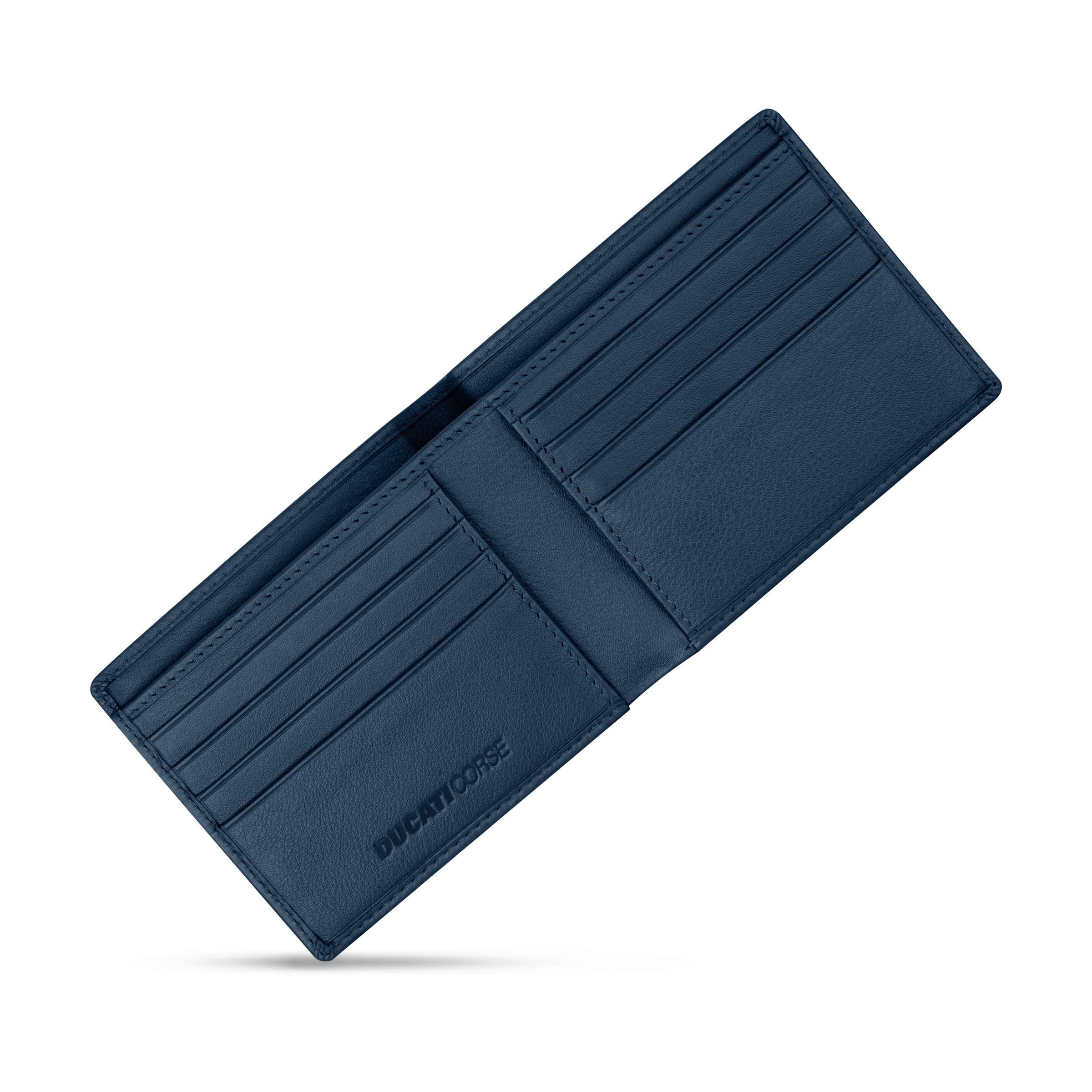Ducati Corse Blue Genuine Leather Wallet For Men - DTLGW2201002 2