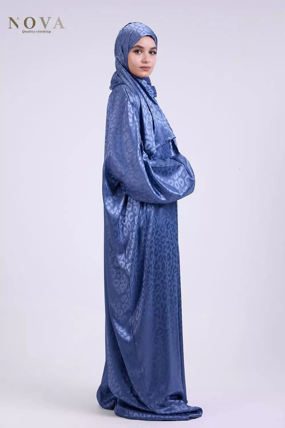 Denim blue Jacquard 1