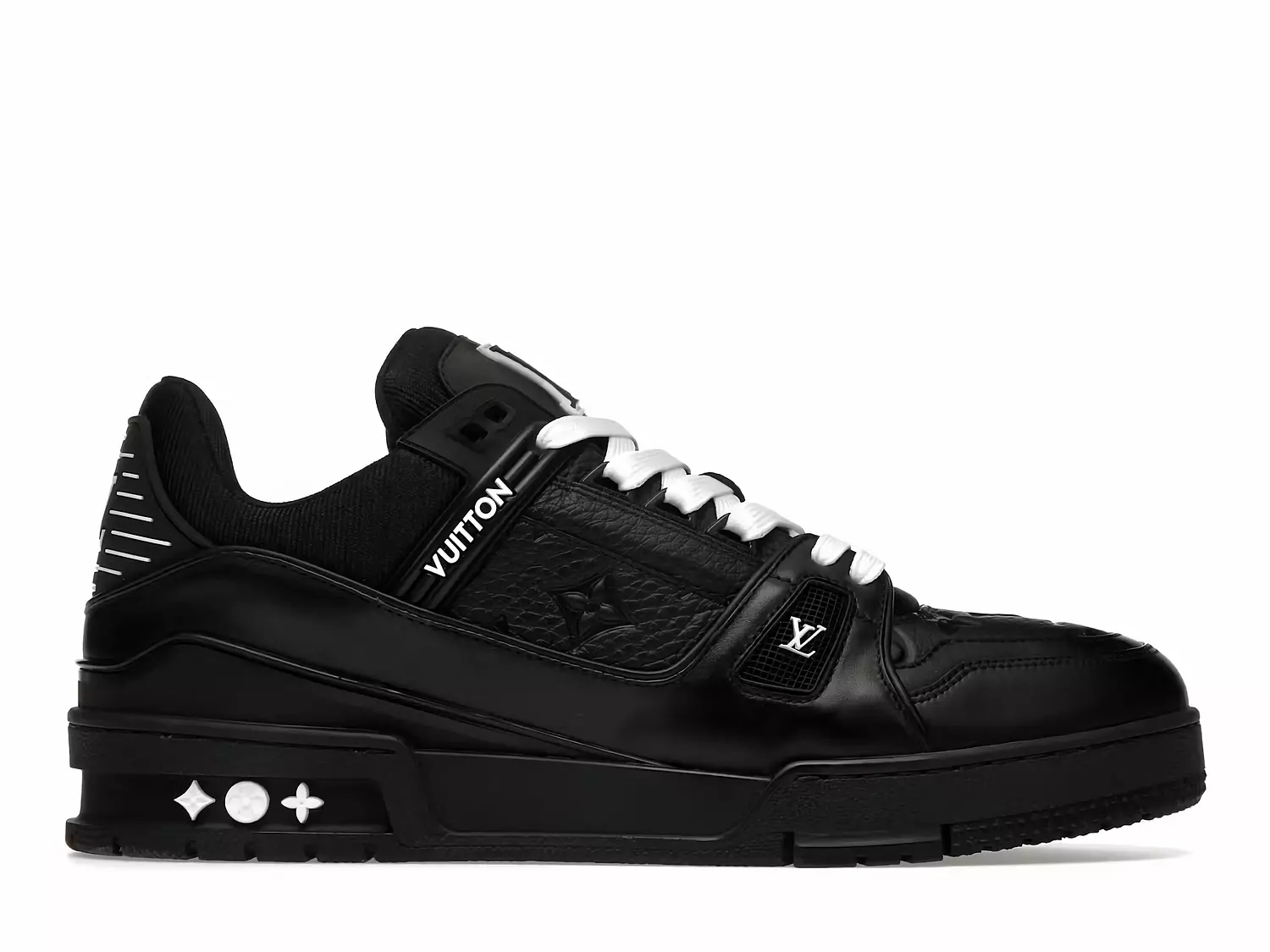 Louis Vuitton Trainer Black Embossed Monogram image