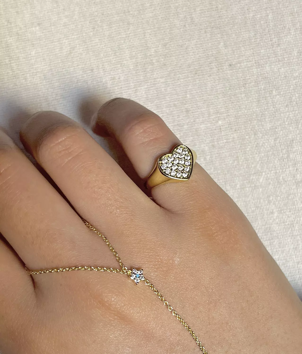 Hearts Pinky Ring  image